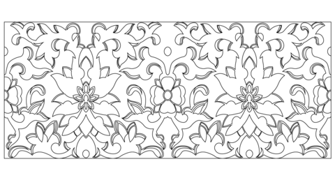 Chinese Ornament  Coloring Page